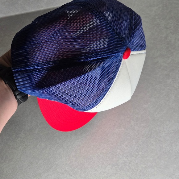 Vintage All‎ The Way USA Los Angeles 1984 Patriotic Trucker Hat Cap - Picture 4 of 7